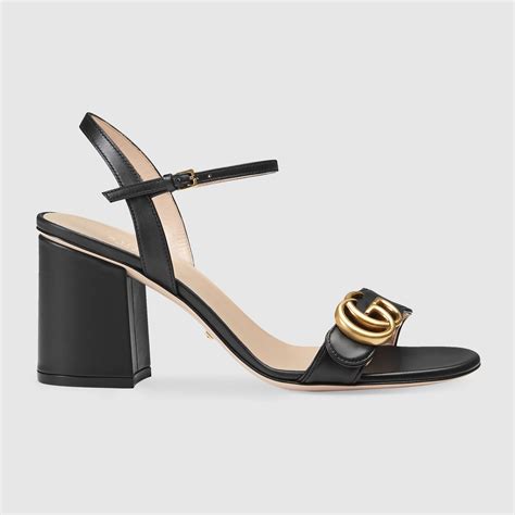 black gucci high heels|black gucci heeled sandals.